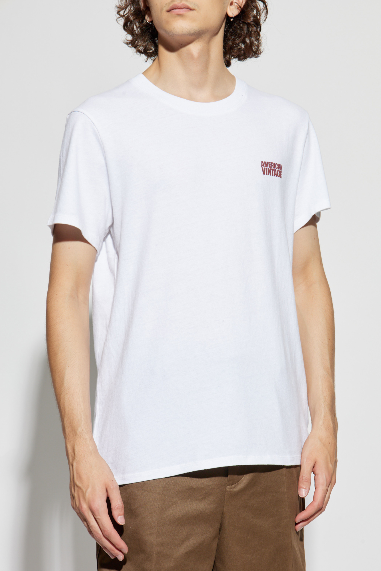 White T-shirt with logo American Vintage - Vitkac Italy